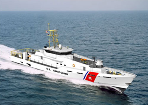 Artist Rendering of the Fast Response Cutter - Sentinel Class (Courtesy of Bollinger Shipyards, Inc.)