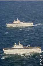 The Mistral and the Tonnerre (Credit: DCNS)