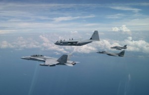 Sumo KC-130Js refueling Migs during a partnership exercise. Credit: Sumos