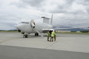 The Aussie Wedgetail is a player in a 21st century aerospace combat cloud for the Pacific.  Royal Australian Air Force personnel prepare the E-7A Wedgetail for a Red Flag exercise, June 11, 2012.  Credit: Joint Base Elemendorft-Richardson. 6/11/12  