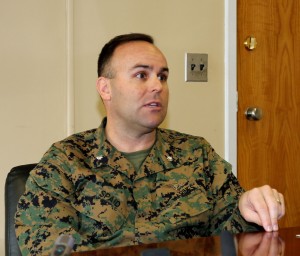 Lt. Col. Spaid During SLD Interview at New River, February 10, 2014. Credit: SLD 