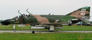 F-4D Phantom II marked as 555th TFS 66-7463, flown by Ritchie and DeBellevue for their first of 4 kills together and Ritchie's 5th kill which was DeBellevue's 4th killAn F-4D owned by the Collings Foundation taxis at Selfridge ANGB, Michigan in May 2005. The plane has the markings of the Steve Ritchie / Chuck DeBellevue fighter from the Vietnam War.Credit: Wikepedia 