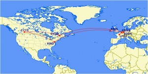 Flight overview of A400M international flight. Credit: EATC 
