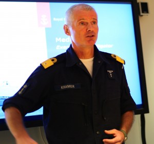 Commodore R.A. Kramer, Commander, Netherlands Maritime Force during Bold Alligator 2014: Credit: Second Line of Defense