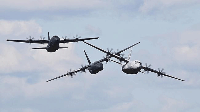 RAAF C-130s September 2014 Flyover Sydney Harbor and Richmond Air Base ...