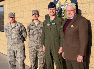 Lt. Col. Bishop, Ed Timperlake and Major Sullivan and Master Sgt. Miller (the two PAOs who organized our very productive visit). Credit: Second Line of Defense 