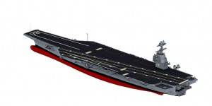 A design rendering of the nuclear-powered aircraft carrier Gerald R. Ford (CVN-78) which highlights the flight deck. U.S. Navy photo illustration courtesy of Newport News Shipbuilding, # 100512-ZZ999-201. Washington, 12 May 2010. 