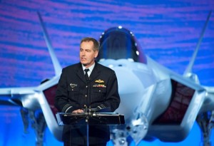 Air Marshall Brown speaking at the Fort Worth based event July 24, 2014. Credit Photo; Lockheed Martin 