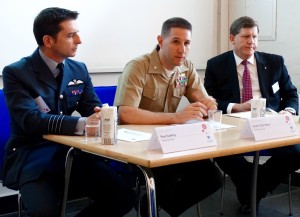 The Blackburn-Berke-Godfrey panel addressing airpower transformation at the Copenhagen Airpower Symposium, April 17, 2015. Credit: SLD 