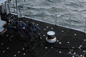 Aboard the FGS Donau