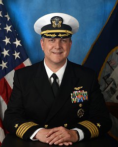 Captain Smith, the Executive Officer, USS Wasp. Credit Photo: USN