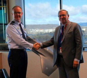 Air Vice Marshal after the Second Line of Defense Interview at his office in Canberra, August 3, 2015. Credit: RAAF 
