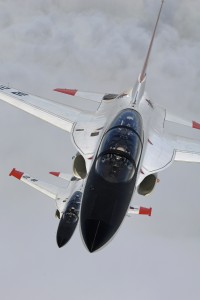 The T-50 is designed for low-speed approach landings. A larger tail, flaperons, and rudder make the aircraft easier to control at lower speeds. In addition, the control surfaces move at faster rates to further improve handling characteristics. By design, the aircraft lands more easily than most fighters, including the T-38 it was designed to replace. 