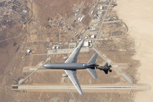 EDWARDS AIR FORCE BASE, Calif. -- Photos of Royal Netherland's Air Force KDC-10 tanker and F-35 Joint Strike Fighter conducting aerial refueling tests above Mount Whitney, Owens Valley, and the Western Mojave Desert in Southern California, March 31, 2016. 