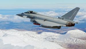 The Typhoon carrying a SPEAR 3 Missile. CreditL RAF