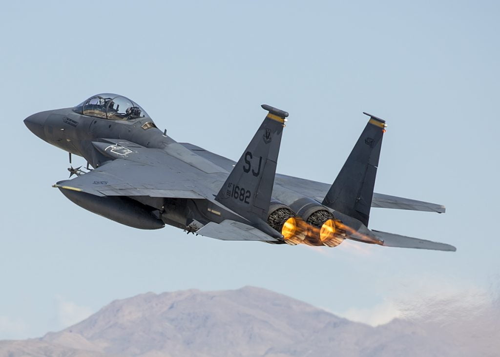 F-15E SJ Launch & Climb - Second Line of Defense