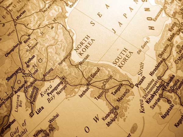 This map view underscores why the impact of enhanced and more agile defense capabilities in South Korea has an immediate impact on the defense of Japan (Credit image: Bigstock)