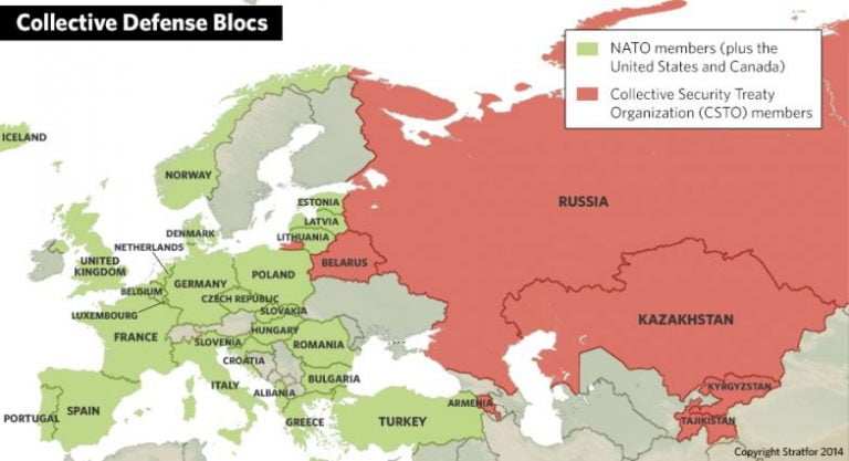 Moscow S Collective Security Organization A Challenge To NATO   Nato Russia Defense Blocs 0 768x417 